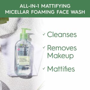 Garnier SkinActive Micellar Foaming Face Wash, For Oily Skin, 6.7 fl oz - Image 2