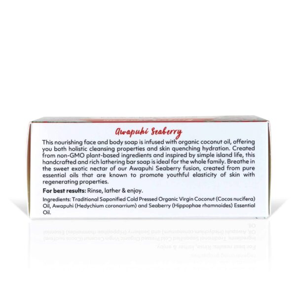 "Coco Fiji Soap Bar for Face and Body Infused With Organic Coconut Oil, Awapuhi Seaberry, Essential Oil, Natural Soap for Moisturizing & Pore Purifyin - Image 2