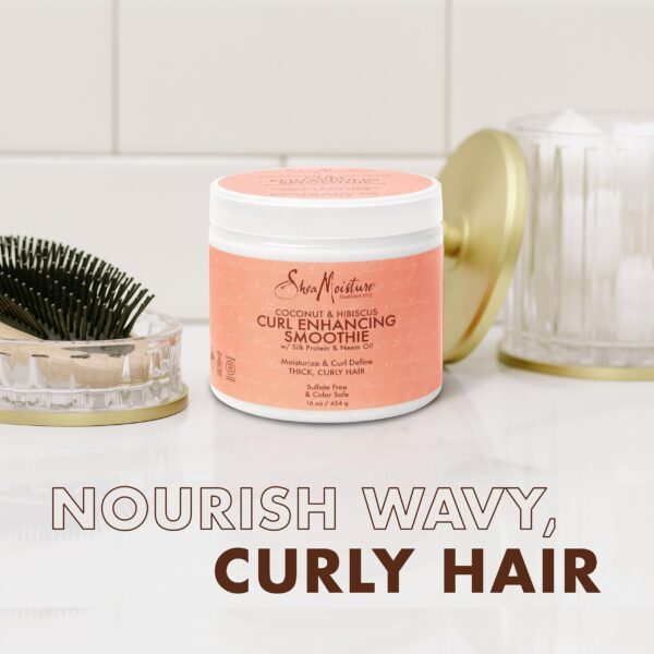 Shea Moisture Curly Hair Care Bundle ??Coconut & Hibiscus Curl Enhancing Smoothie & Jamaican Black Castor Oil Strengthen & Restore Leave-In Conditione - Image 5
