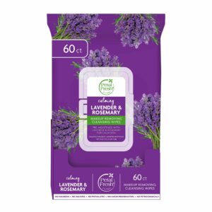 Petal Fresh Calming & Healing Lavender & Rosemary Makeup Removing, Cleansing Towelettes, Gentle Face Wipes, Daily Cleansing, Vegan and Cruelty Free, 6 - Image 1