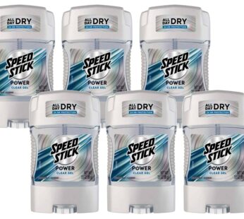 Mennen Speed Stick Power Antiperspirant Deodorant for Men, Ultimate Sport, 3 Oz, Pack of 6