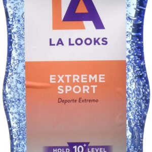 La Looks Gel #10 Extreme Sport Tri-Active Hold 20 Ounce (Blue) (591ml) (3 Pack) - Image 1