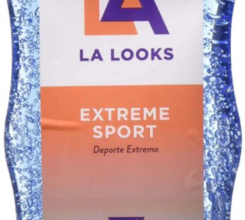 La Looks Gel #10 Extreme Sport Tri-Active Hold 20 Ounce (Blue) (591ml) (3 Pack)
