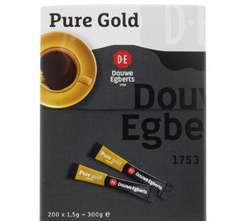 Douwe Egberts Pure Gold Instant Coffee Sticks, 200×1.5g, 200 portions