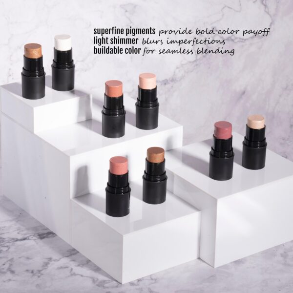 BaeBlu Organic Tint Tube, 100% Natural Vegan Gluten-Free Cream Blush Multi-Stick, Made in USA, Rose - Image 4