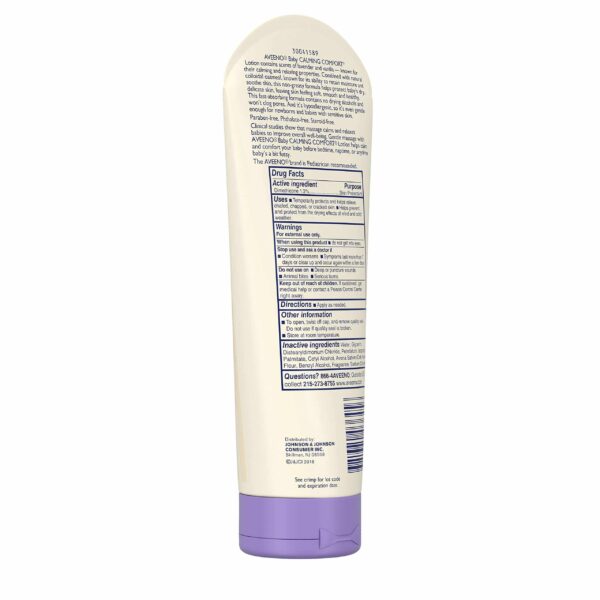 Aveeno Baby Calming Comfort Moisturizing Lotion with Lavender, Vanilla and Natural Oatmeal, 8 fl. oz - Image 7