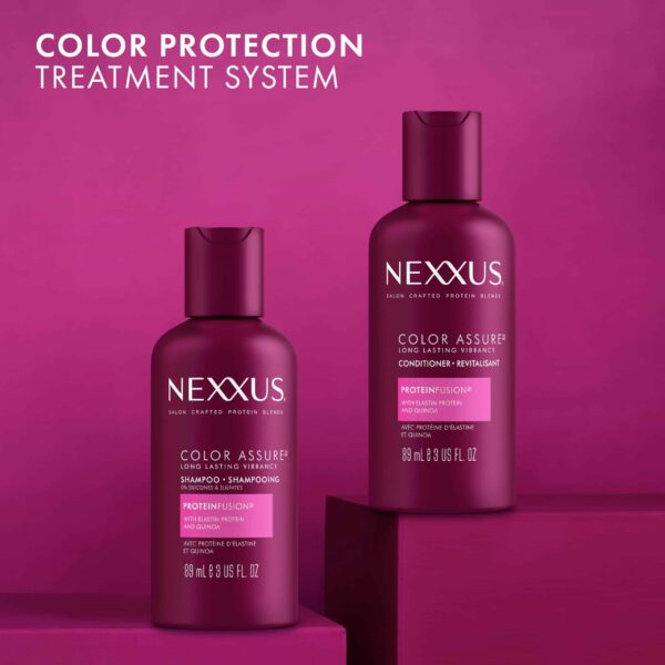 Nexxus Hair Color Assure Sulfate Free Shampoo with ProteinFusion, For Colored Treated Hair Color Shampoo 3 oz - Image 4