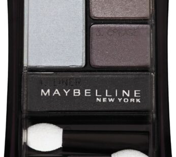 Maybelline New York Expert Wear Eyeshadow Quads, Stylish Smokes, 04q Charcoal Smokes, 0.17 Ounce