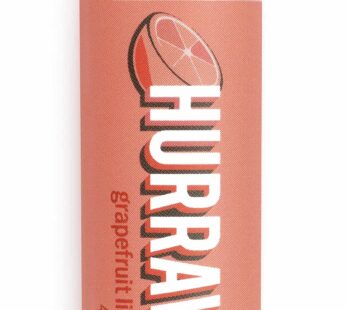 Hurraw! Grapefruit Lip Balm: Organic, Certified Vegan, Cruelty and Gluten Free. Non-GMO, 100% Natural Ingredients. Bee, Shea, Soy and Palm Free. Made