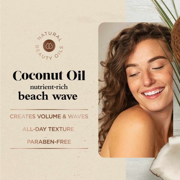 Oliology Coconut Oil Beach Wave Sea Salt Mist Spray - Creates Volume and Tousled Waves, Texture and Style that Lasts All Day (8 Oz) - Image 4