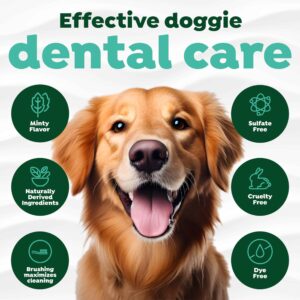 TropiClean Fresh Breath Dog Oral Care Kit | Complete Dog Toothbrush and Toothpaste Set for Plaque & Tartar Control | Dog Tooth Brushing Kit for Large - Image 4