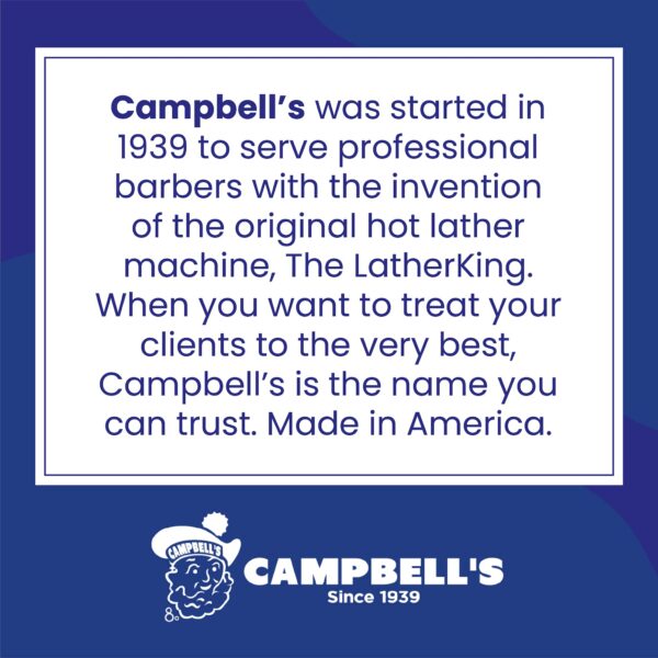 Campbell?s Liquid Shave Cream, Barber Shaving Cream, Professional Shaving Supplies and Products, 8 Ounces, (Pack of 3) - Image 7