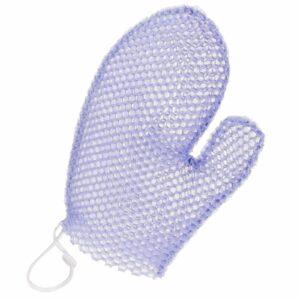 Supracor Spa Bath Mitt Body Exfoliator Face Scrub Sponge (Purple) - Image 1