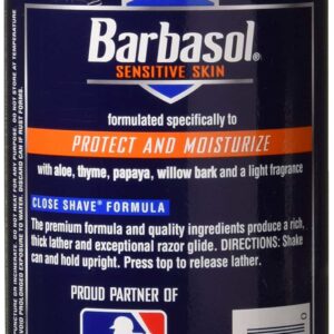 Barbasol Thick & Rich Shaving Cream, Sensitive Skin 10 oz (Pack of 3) - Image 2