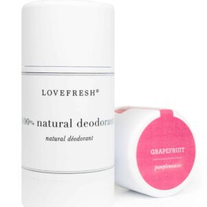 Lovefresh - Natural Deodorant Stick | Handmade, All-Natural, Non-Toxic, Clean Beauty (Grapefruit, 3.7 oz | 109 ml) - Image 1