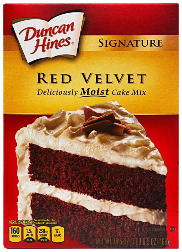 Duncan Hines Signature Red Velvet Cake Mix 16.5 Oz