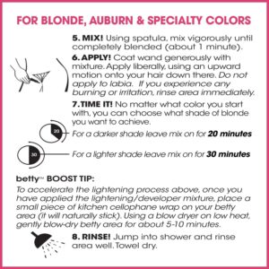 Betty Beauty Blonde Betty - Color for the Hair Down There Hair Coloring Kit - Image 4