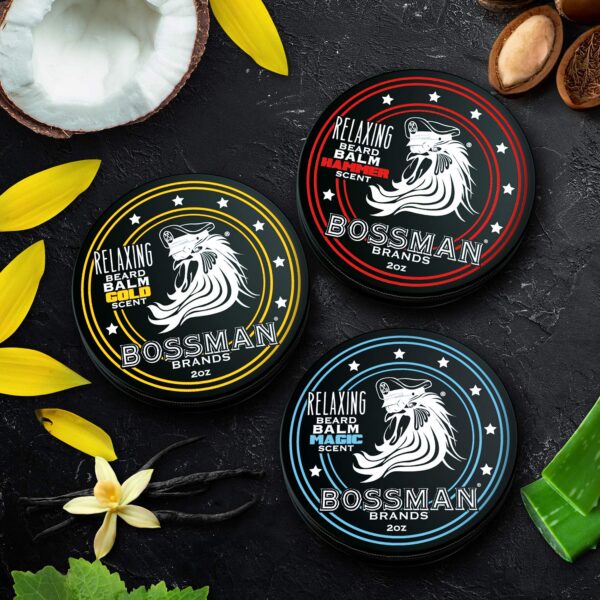 Bossman Beard Balm Variety Pack - Beard Grooming, Growth and Care Kit - Softener and Moisturizer - All 6 Scents - Image 6
