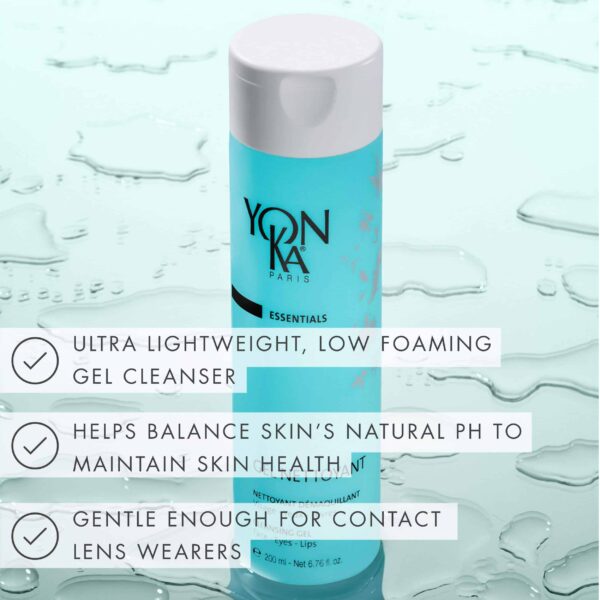 Yonka Gel Face Cleanser, Gentle Foaming Face Wash and Makeup Remover, Natural Plant-Based Formula to Cleanse Pores and Balance Skins pH, Acne Prone an - Image 5