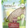 Food to Live Sunflower Seeds, 5 Pounds ? Non-GMO Verified, Kernels, No Shell, Kosher, Raw, Vegan, Sirtfood, Bulk