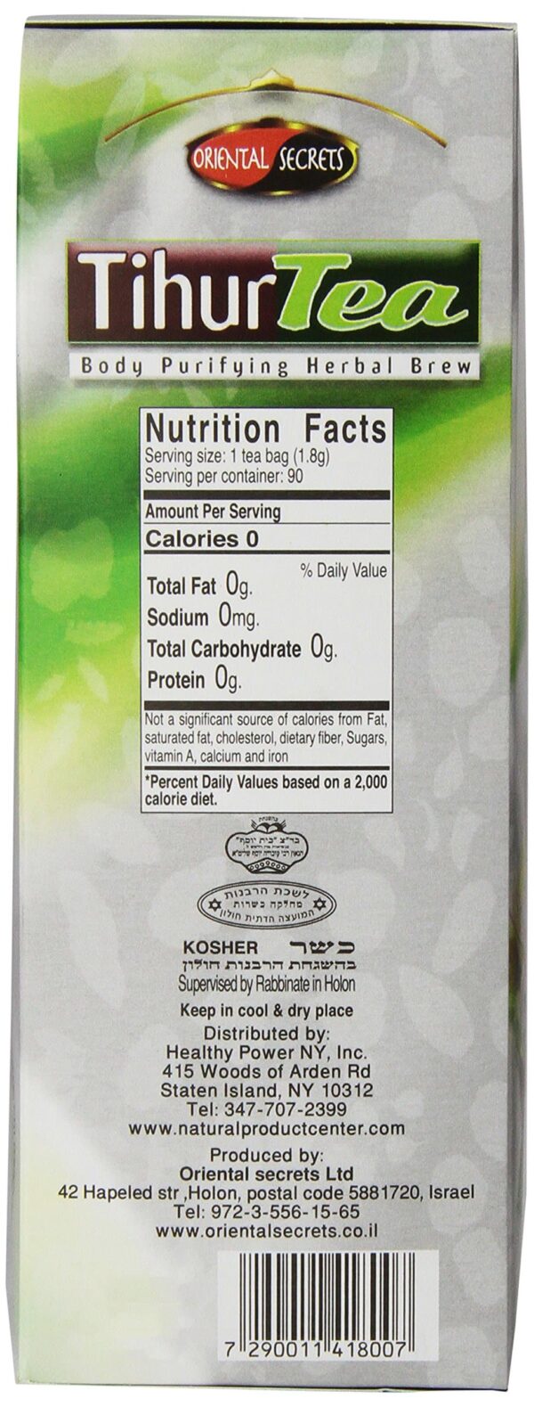 Tihur Tea - Body Purifying Herbal Brew 90 Tea Bagsof 1.8 Grams p/u. Total Weight: 162 grams - Image 3