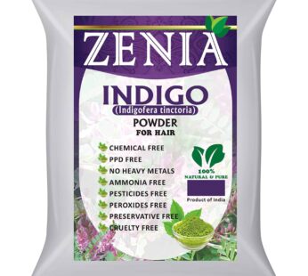 Zenia Indigo Powder Hair & Beard Dye Color | Value Pack 1kg (2.2 lbs) | 100% Natural Hair Dye | Color Hair to Black Naturally | 100% Pure | No Preserv