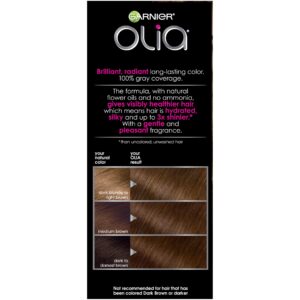 Garnier Olia Ammonia-Free Brilliant Color Oil-Rich Permanent Hair Color, 5.3 Medium Golden Brown (Pack of 1) Brown Hair Dye (Packaging May Vary) - Image 6