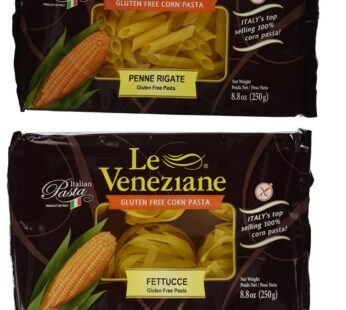 Le Veneziane Gluten Free Pasta Variety Pack, 8.8 Ounce (Pack of 4)
