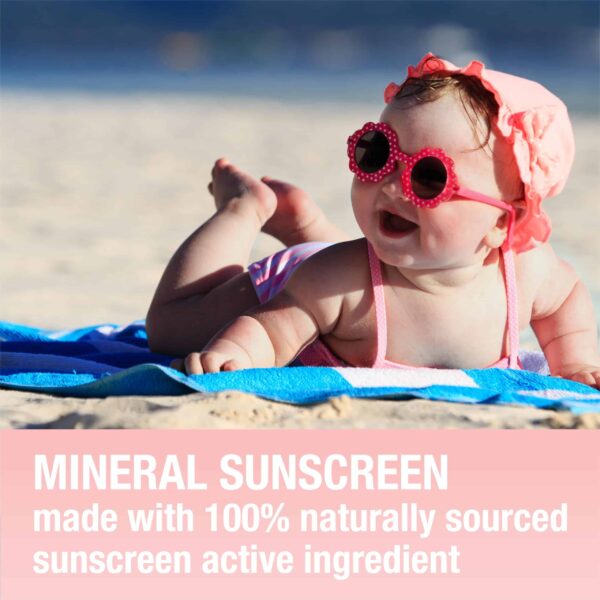 Neutrogena Pure & Free Baby Mineral Sunscreen Lotion with Broad Spectrum SPF 50 & Zinc Oxide, Water-Resistant, Hypoallergenic & Tear-Free Baby Sunscre - Image 2
