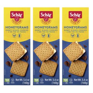 Schar - Honeygrams - Certified Gluten Free - No GMO's, Lactose, Wheat or Preservatives - (5.6 oz) 3 Pack - Image 1