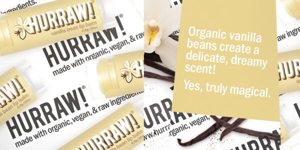 Hurraw! Vanilla Bean, Root Beer, Chocolate Lip Balms, 3 Pack Bundle: Organic, Certified Vegan, Cruelty and Gluten Free. Non-GMO, 100% Natural Ingredie - Image 3
