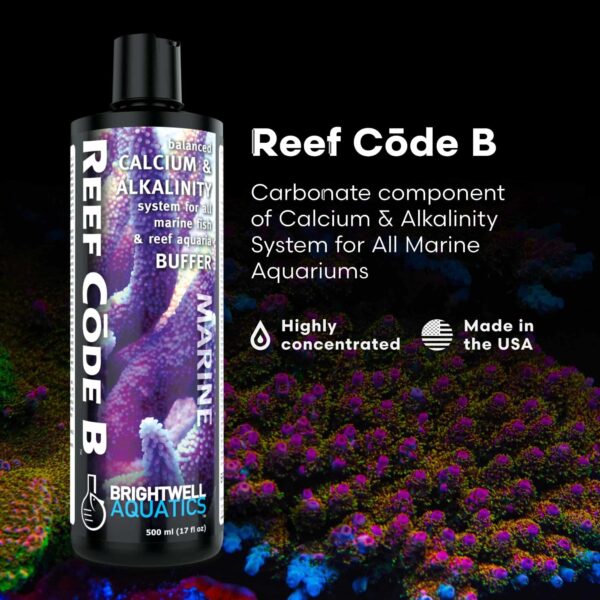 Brightwell Aquatics - Reef Code B - Balanced Calcium & Alkalinity System Water Conditioner - For All Saltwater Marine Fish & Reef Fish Tanks - Aquariu - Image 2