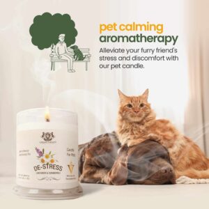 Lavender & Chamomile Aromatherapy Deodorizing Soy Candle For Pets, Pet Odor Eliminator & Animal Lover Gift - 6 OZ (170 g) - Image 4