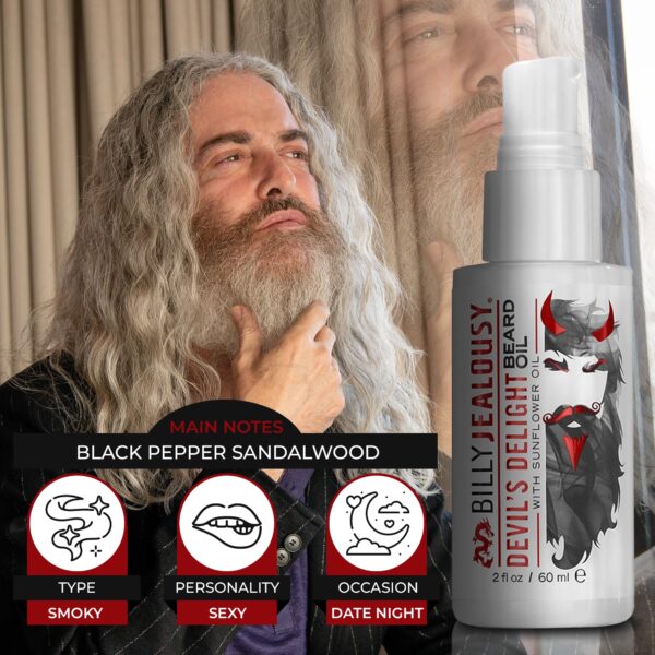 Billy Jealousy Beard Oil for Men, Weightless, Low Shine, and Hydrating Beard Moisturizer for Softer Hair, Helps Prevent Itching and Flakes, Devil's De - Image 4