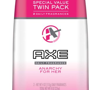AXE Body Spray for Women, Anarchy For Her 4 oz, Twin Pack