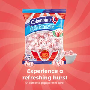 Colombina Jumbo Peppermint Balls, Individually Wrapped Red & White Hard Candy Delights, 1 Pack (120 Count) - Image 5