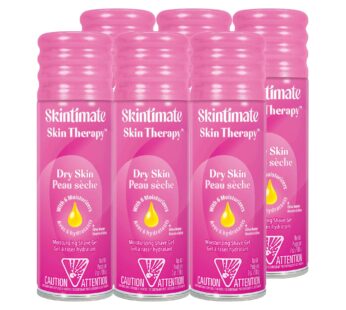 Skintimate Skin Therapy Dry Skin Shave Gel for Women, 6 Pack | Skintimate Shaving Cream for Women, Womens Shaving Cream, Shaving Foam, Womens Shave Ge