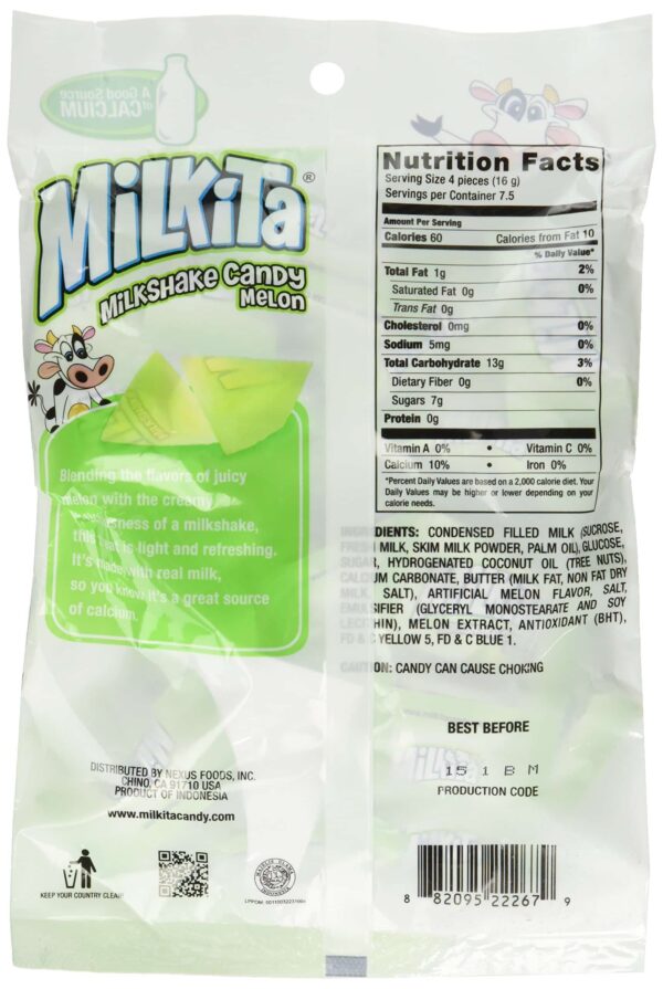 Unican - Milkita Melon Milk Candy Net Wt. 4.23 Oz - Image 2