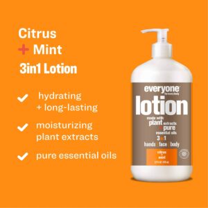 Everyone for Every Body 3-in-1 Lotion: Citrus and Mint, 32 Ounce, 6 Count - Image 4