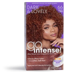 SoftSheen-Carson Dark and Lovely Ultra Vibrant Permanent Hair Color Go Intense Hair Dye for Dark Hair with Olive Oil for Shine and Softness, Spicy Red