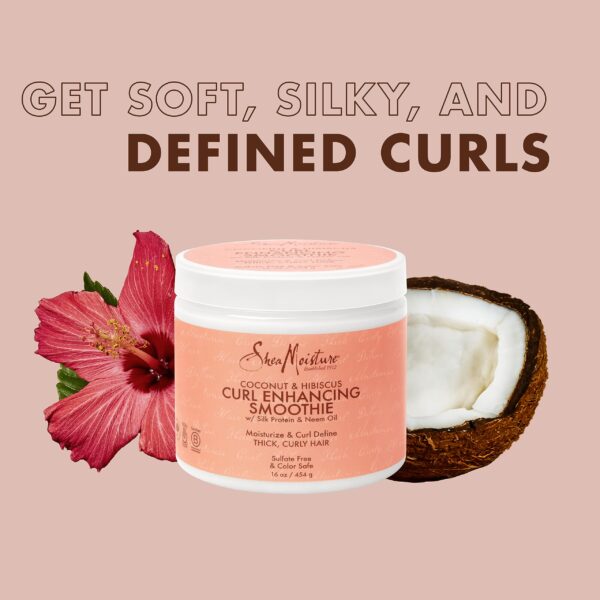 Shea Moisture Curly Hair Care Bundle ??Coconut & Hibiscus Curl Enhancing Smoothie & Jamaican Black Castor Oil Strengthen & Restore Leave-In Conditione - Image 6