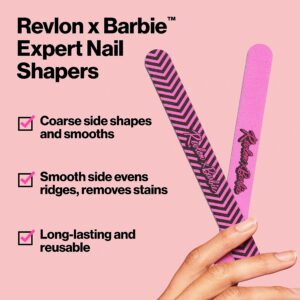 Revlon x Barbie Expert Nail Shapers, Quickly Shape and Smooth Normal to Hard Nails - Image 2