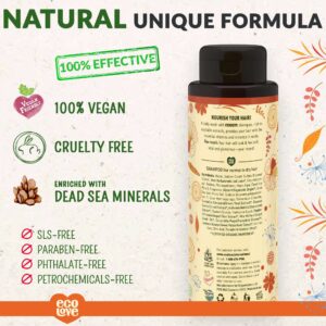 ecoLove - Natural Shampoo, Sodium lauryl sulfate Free, Vegan & Cruelty Free Shampoo, Natural Dry Shampoo for Women, Organic Carrot and Pumpkin Shampoo - Image 2