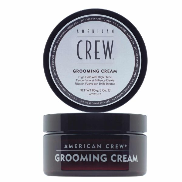 Men's Grooming Cream by American Crew, Like Hair Gel with High Hold with High Shine, 3 Oz (Pack of 2)