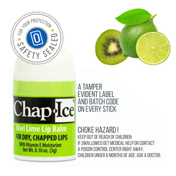 Chap-Ice? | Premium and Traditional Lip Balm for Chapped, Dry, or Windburned Lips | Pocket Size Display with Assorted Flavors - Cherry, Citrus Orange, - Image 5