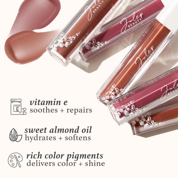 Julep So Plush Hydrating Lip Gloss - All the Feels - High-Shine Hydrating Lightweight Lip Color - Non-Sticky Formula - Vitamin E Soothes and Repairs L - Image 3