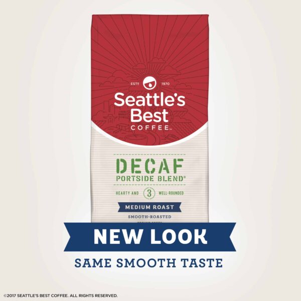 Seattle's Best Coffee Decaf Portside Blend (Previously Signature Blend No. 3) Medium Roast Ground Coffee, 12-Ounce Bag - Image 2