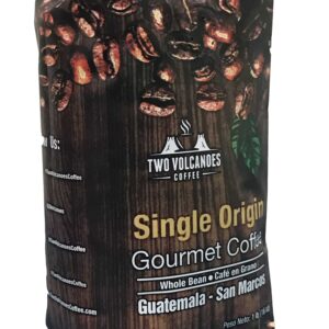 Two Volcanoes Coffee - Gourmet Guatemala Whole Bean Medium Roast Single-Origin Coffee. 1 lb - Image 1