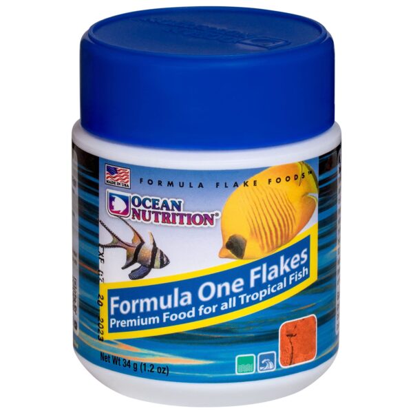 Ocean Nutrition Formula 1 Flake Fish Food 1.2 Ounces (34 Grams) Jar | Saltwater Marine Aquarium Flakes Food for Reef Aquariums | Angelfish Clownfish D - Image 4