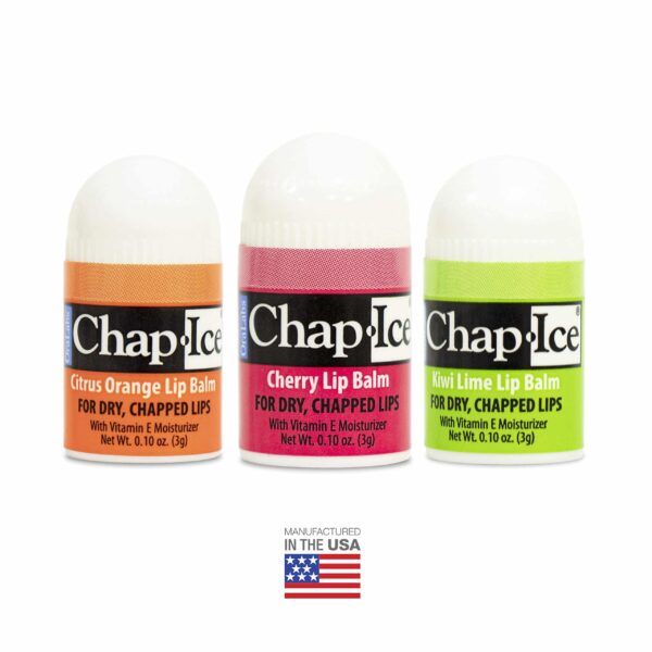 Chap-Ice? | Premium and Traditional Lip Balm for Chapped, Dry, or Windburned Lips | Pocket Size Display with Assorted Flavors - Cherry, Citrus Orange, - Image 7